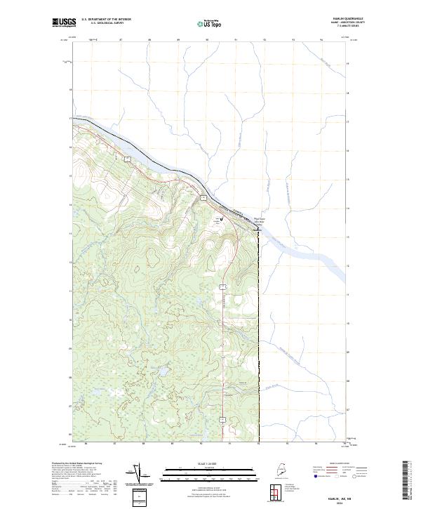 Hamlin, ME-NB — USGS 7.5-minute topo (2024)