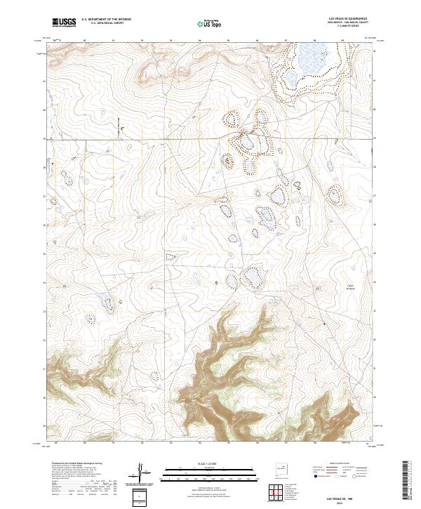 Las Vegas SE, NM — USGS 7.5-minute topo (2023)