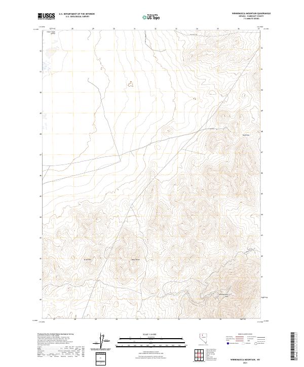 Winnemucca Mountain, NV — USGS 7.5-minute topo (2021)