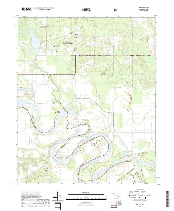 Tom, OK-TX — USGS 7.5-minute topo (2022)