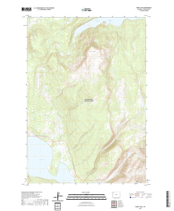 Heart Lake, WY — USGS 7.5-minute topo (2021)