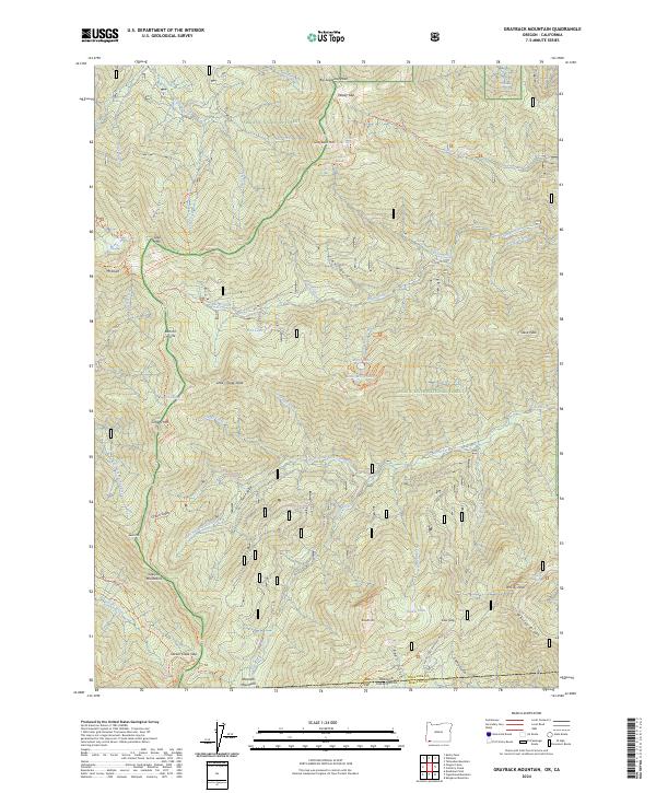 Grayback Mountain, OR-CA — USGS 7.5-minute topo (2024)
