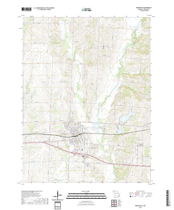 Brookfield, MO — USGS 7.5-minute topo (2021)