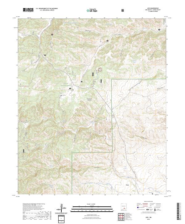 Avis, NM — USGS 7.5-minute topo (2023)