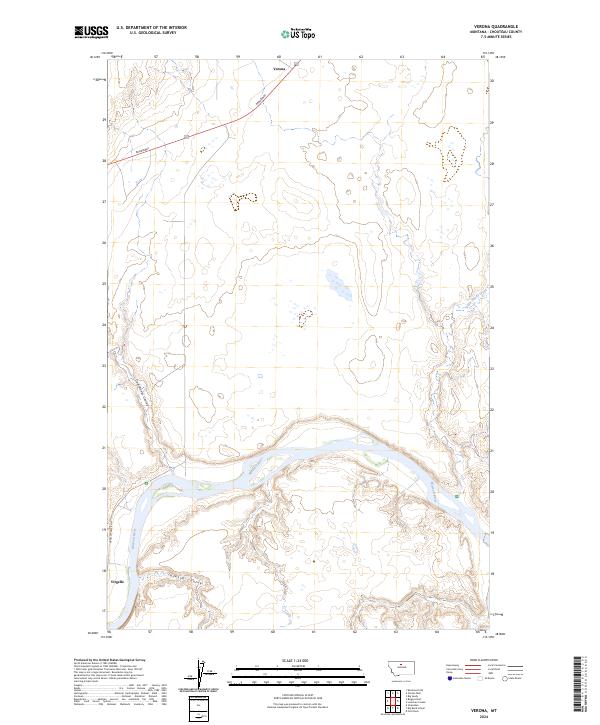 Verona, MT — USGS 7.5-minute topo (2024)