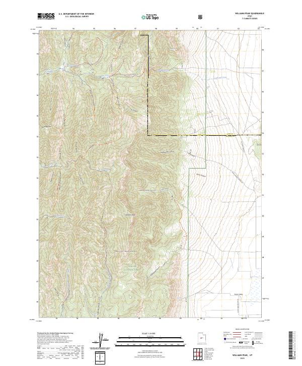 Williams Peak, UT — USGS 7.5-minute topo (2023)