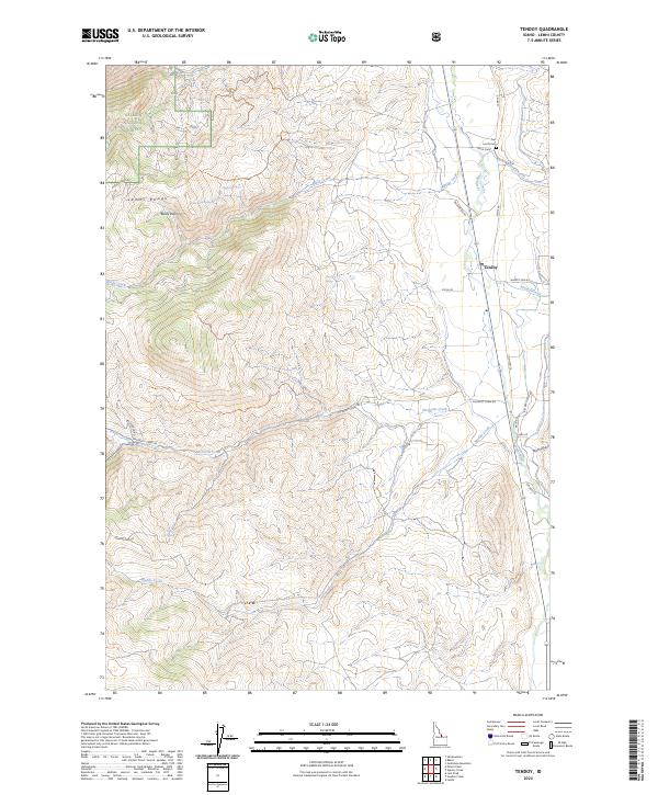 Tendoy, ID — USGS 7.5-minute topo (2023)