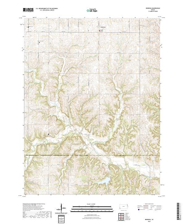 Bendena, KS — USGS 7.5-minute topo (2022)
