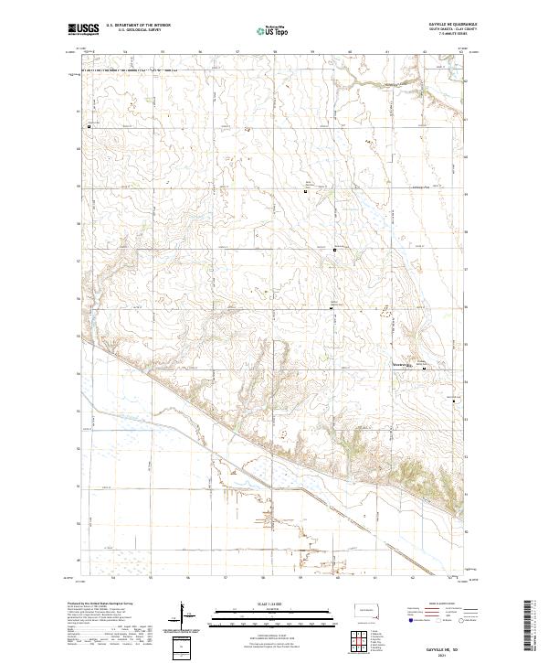 Gayville NE, SD — USGS 7.5-minute topo (2021)