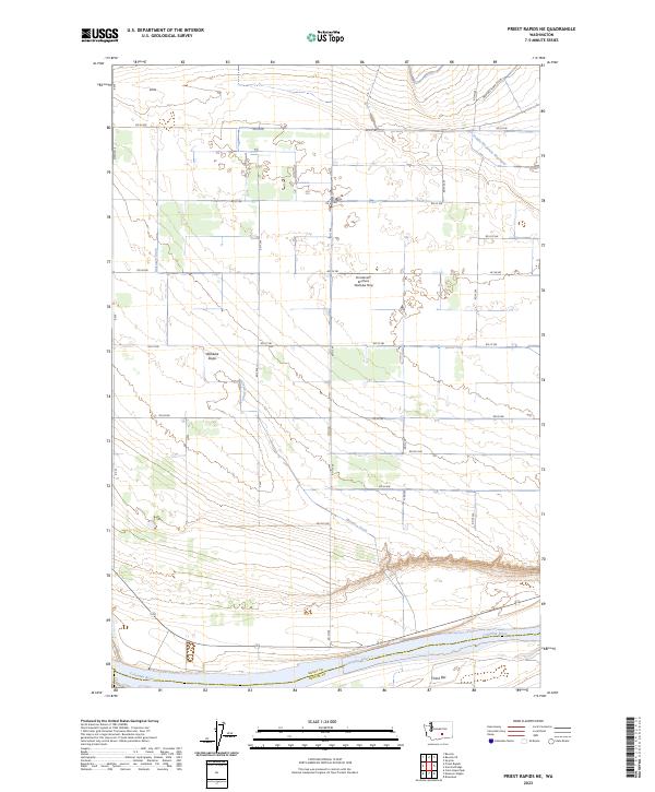 Priest Rapids NE, WA — USGS 7.5-minute topo (2023)