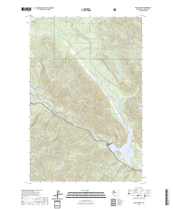 Eagle Gorge, WA — USGS 7.5-minute topo (2023)