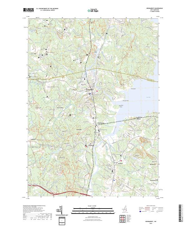 Newmarket, NH — USGS 7.5-minute topo (2024)