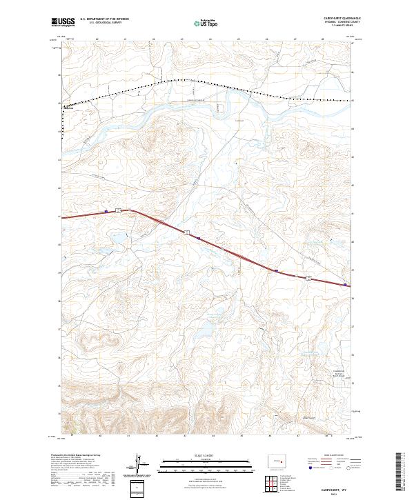 Careyhurst, WY — USGS 7.5-minute topo (2021)
