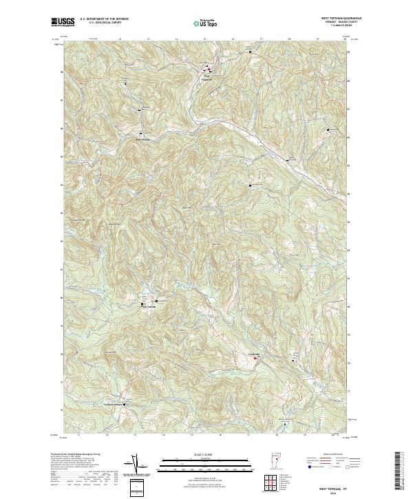 West Topsham, VT — USGS 7.5-minute topo (2024)
