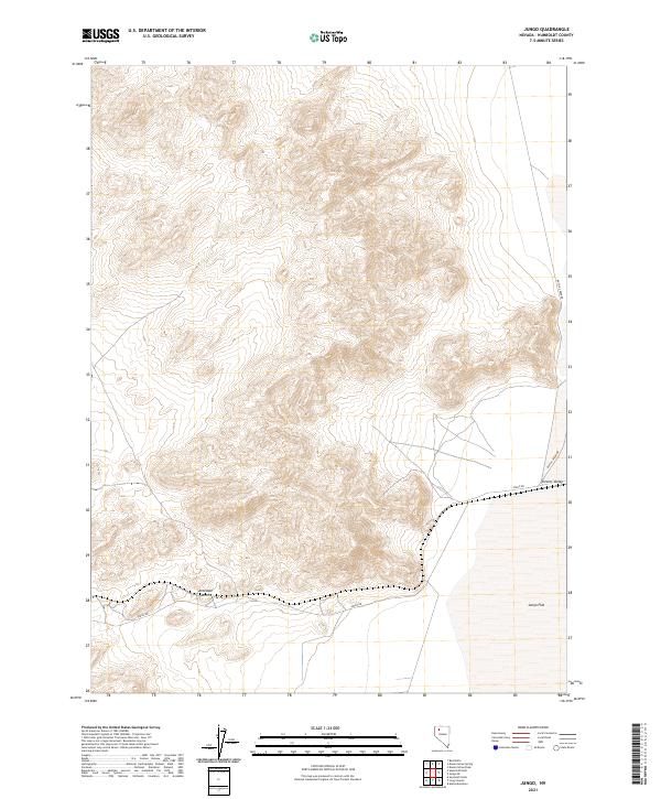 Jungo, NV — USGS 7.5-minute topo (2021)