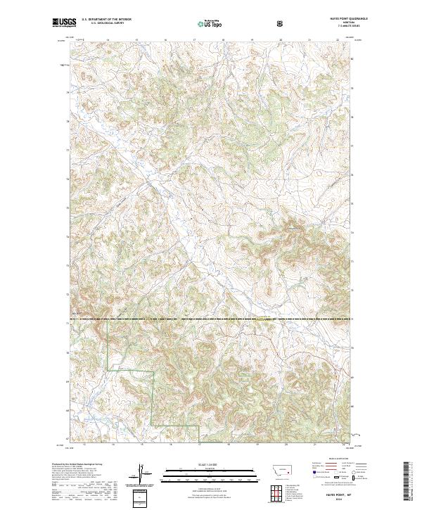Hayes Point, MT — USGS 7.5-minute topo (2024)