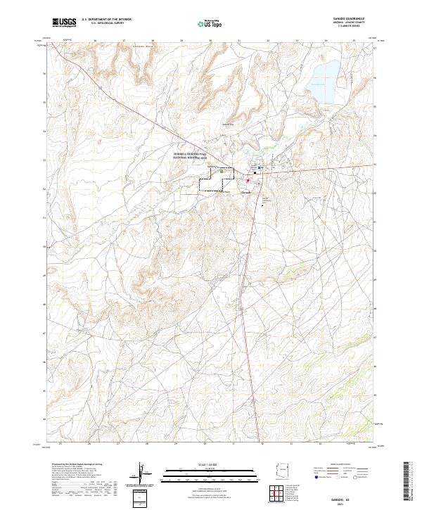 Ganado, AZ — USGS 7.5-minute topo (2021)