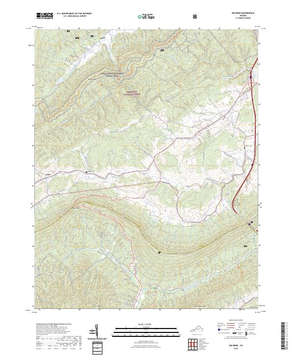 Big Bend, VA — USGS 7.5-minute topo (2022)