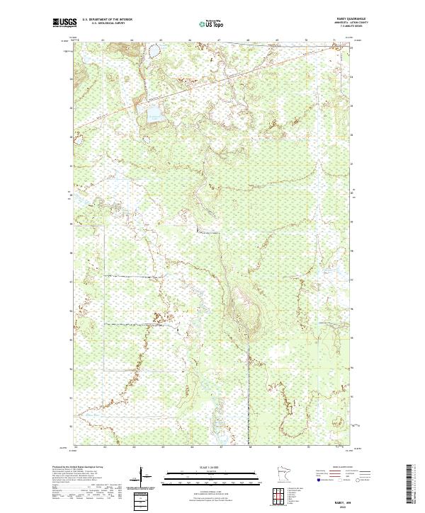 Rabey, MN — USGS 7.5-minute topo (2022)