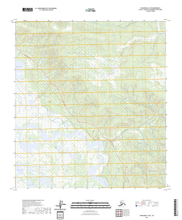 Tanacross A-3 NE, AK — USGS 7.5-minute topo (2024)