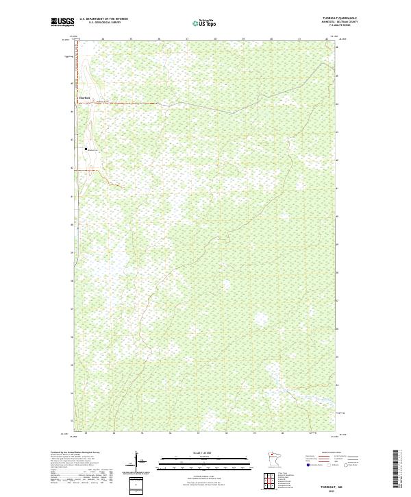 Thorhult, MN — USGS 7.5-minute topo (2022)
