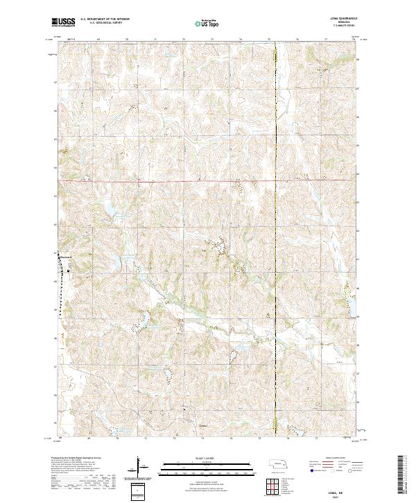 Loma, NE — USGS 7.5-minute topo (2021)