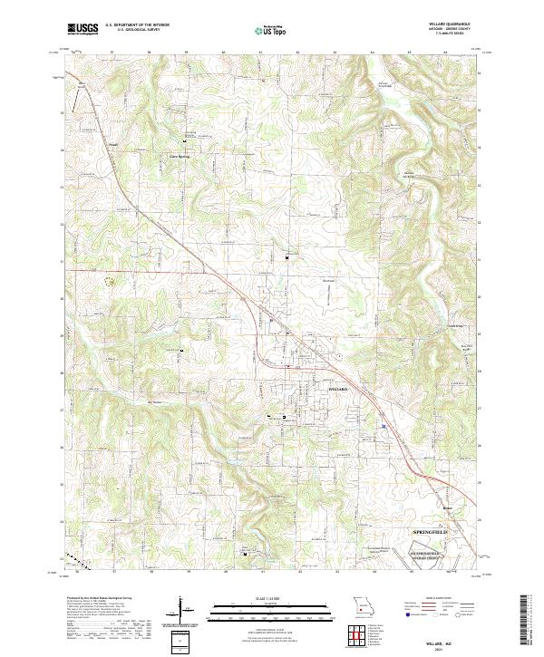 Willard, MO — USGS 7.5-minute topo (2021)