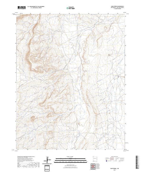 Sand Spring, NM — USGS 7.5-minute topo (2023)