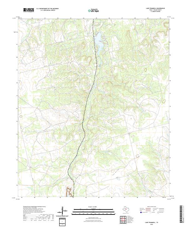 Lake Trammell, TX — USGS 7.5-minute topo (2022)