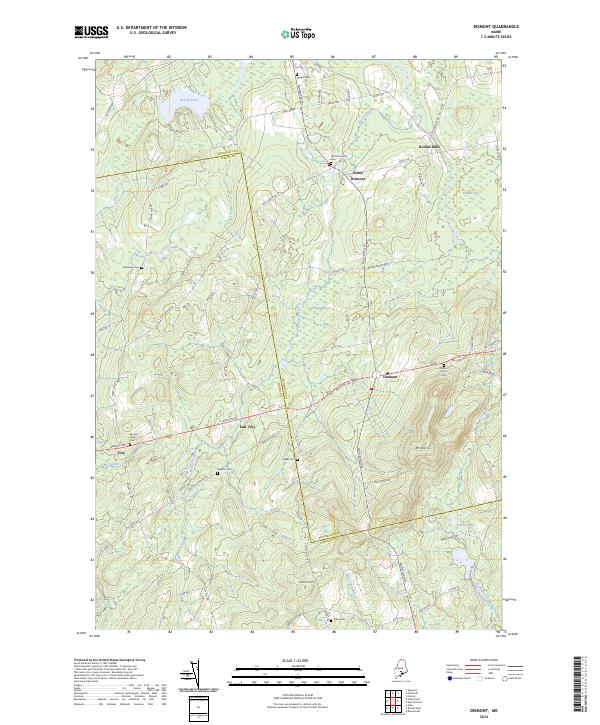Dixmont, ME — USGS 7.5-minute topo (2024)
