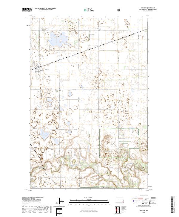 Sheldon, ND — USGS 7.5-minute topo (2024)