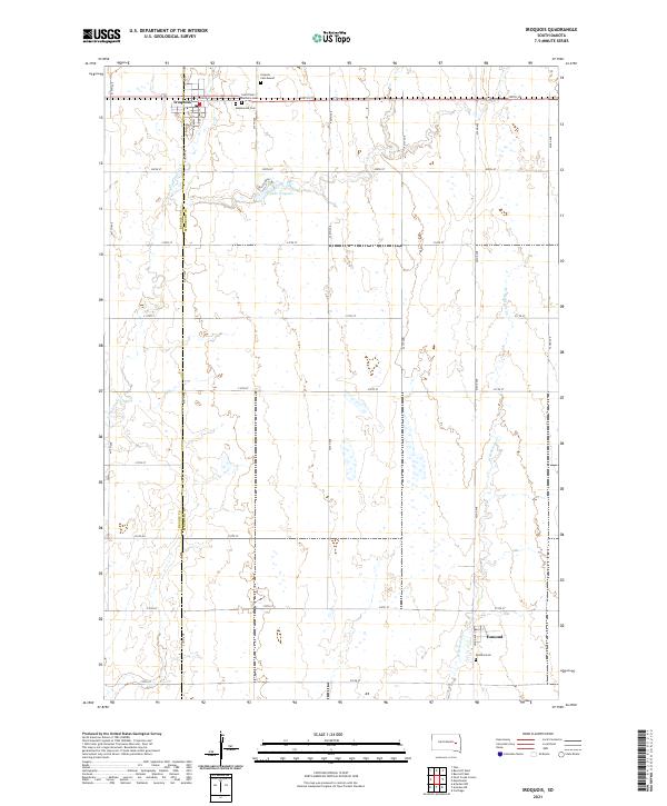 Iroquois, SD — USGS 7.5-minute topo (2021)