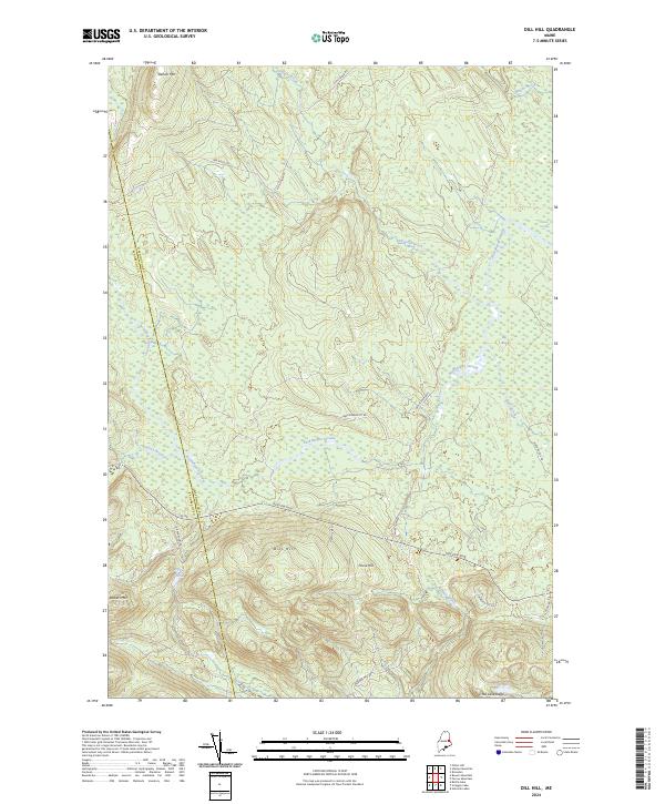 Dill Hill, ME — USGS 7.5-minute topo (2024)