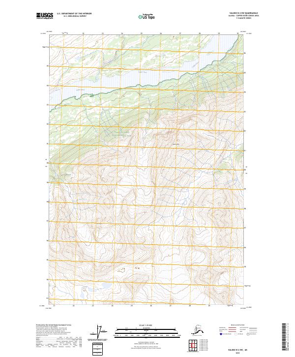 Valdez B-2 SW, AK — USGS 7.5-minute topo (2023)