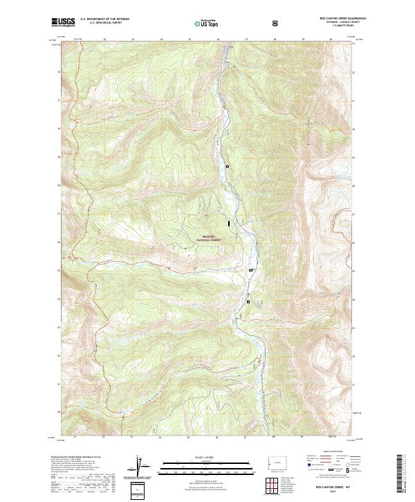 Box Canyon Creek, WY — USGS 7.5-minute topo (2021)