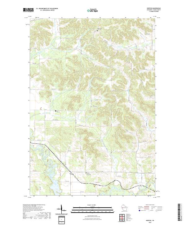 Norton, WI — USGS 7.5-minute topo (2022)