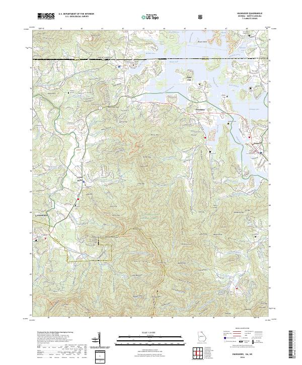Hiawassee, GA-NC — USGS 7.5-minute topo (2024)