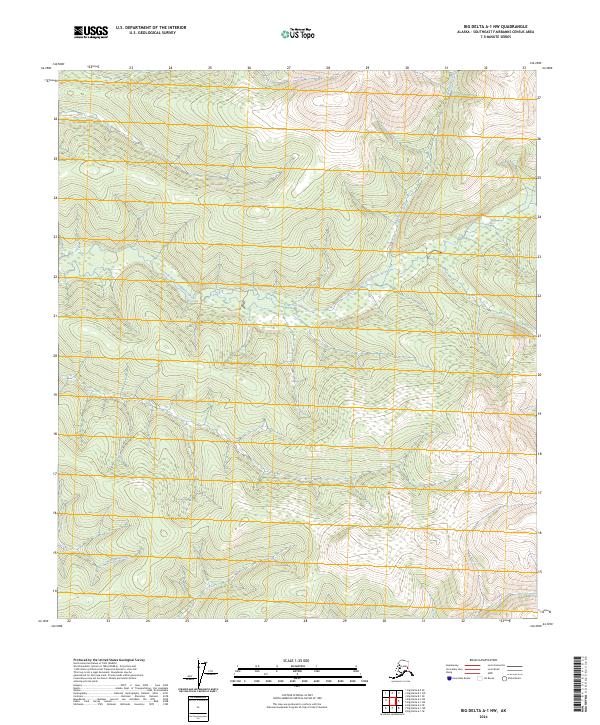 Big Delta A-1 NW, AK — USGS 7.5-minute topo (2024)