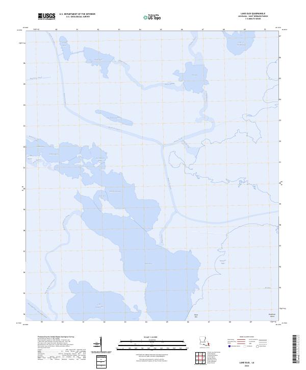 Lake Eloi, LA — USGS 7.5-minute topo (2024)
