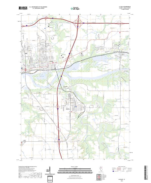 La Salle, IL — USGS 7.5-minute topo (2024)