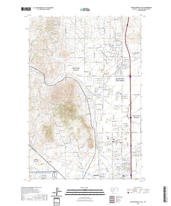 Scratchgravel Hills, MT — USGS 7.5-minute topo (2024)