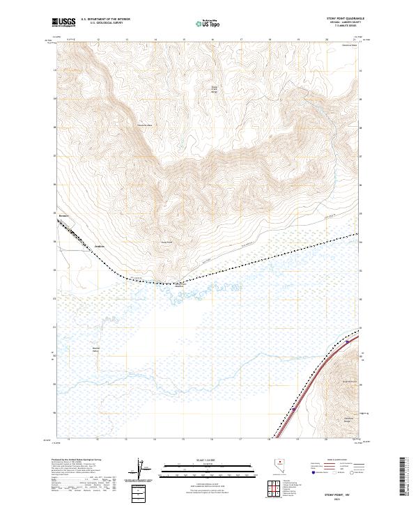 Stony Point, NV — USGS 7.5-minute topo (2021)