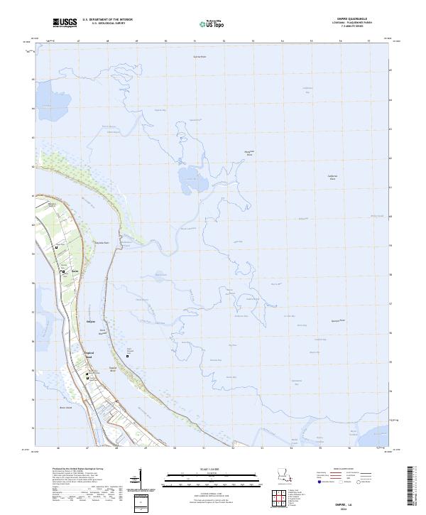 Empire, LA — USGS 7.5-minute topo (2024)