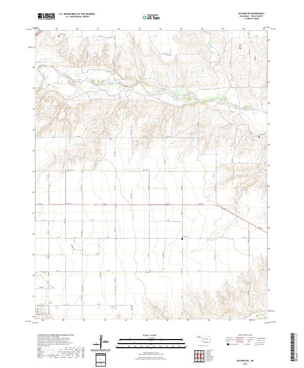 Guymon NE, OK — USGS 7.5-minute topo (2022)