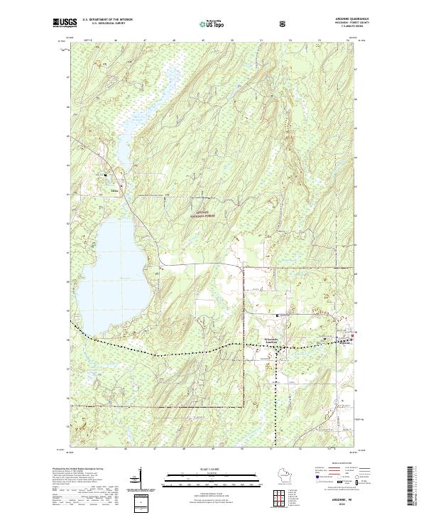 Argonne, WI — USGS 7.5-minute topo (2022)
