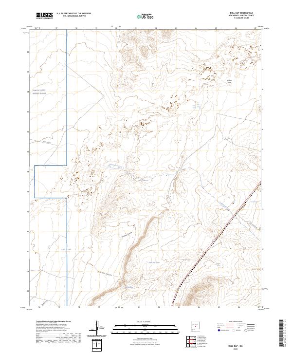 Bull Gap, NM — USGS 7.5-minute topo (2023)