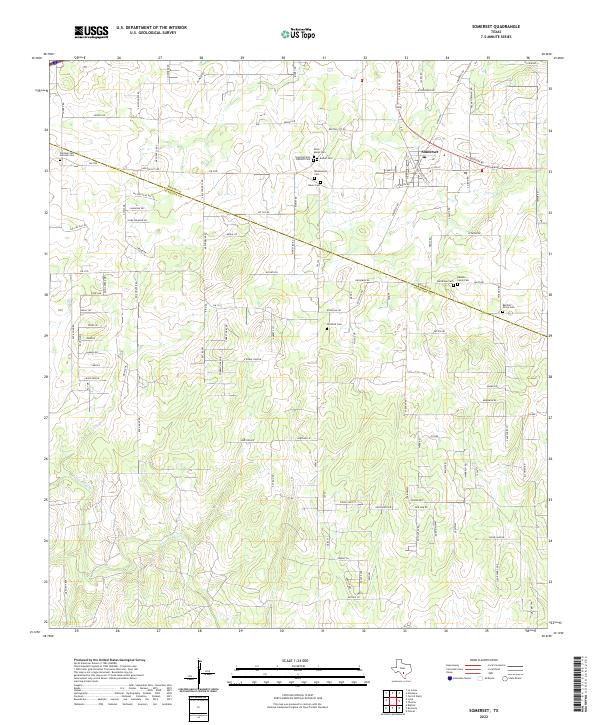 Somerset, TX — USGS 7.5-minute topo (2022)