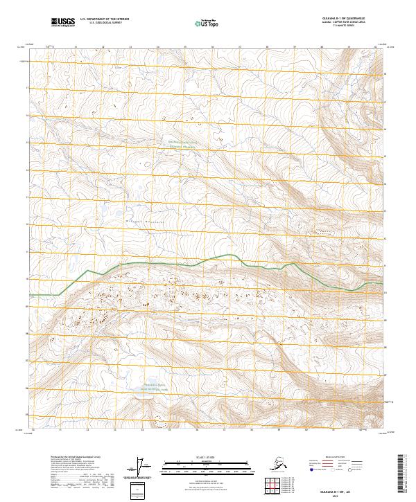 Gulkana B-1 SW, AK — USGS 7.5-minute topo (2023)