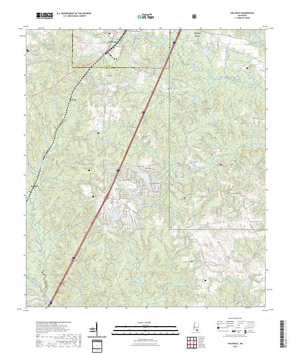 Hillsdale, MS — USGS 7.5-minute topo (2024)
