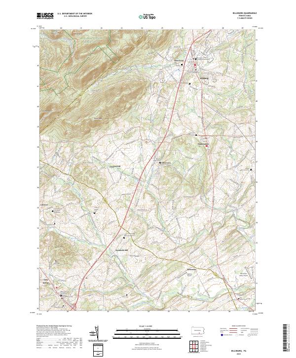 Dillsburg, PA — USGS 7.5-minute topo (2023)
